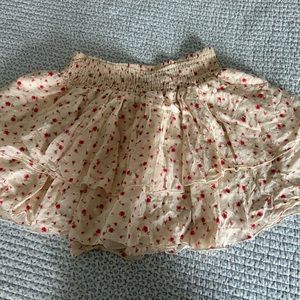 Flower printed skirt